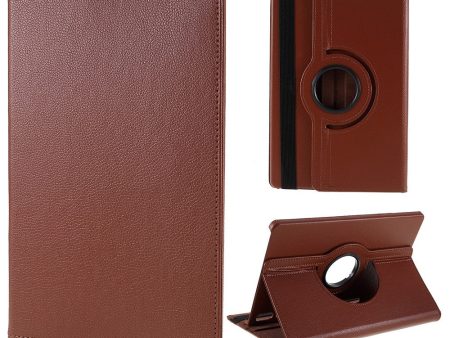 Brown 360-degree rotating stand tablet case for Samsung Galaxy Tab S9 Plus   S8 Plus leather case For Discount