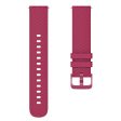 18mm Universal texture pattern silicone strap - Wine Red Supply