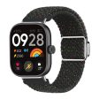 Xiaomi Smart Band 8 Pro   Redmi Watch 4 Loop Strap Magnetic Buckle Woven Watch Band - Confetti Black Online Sale