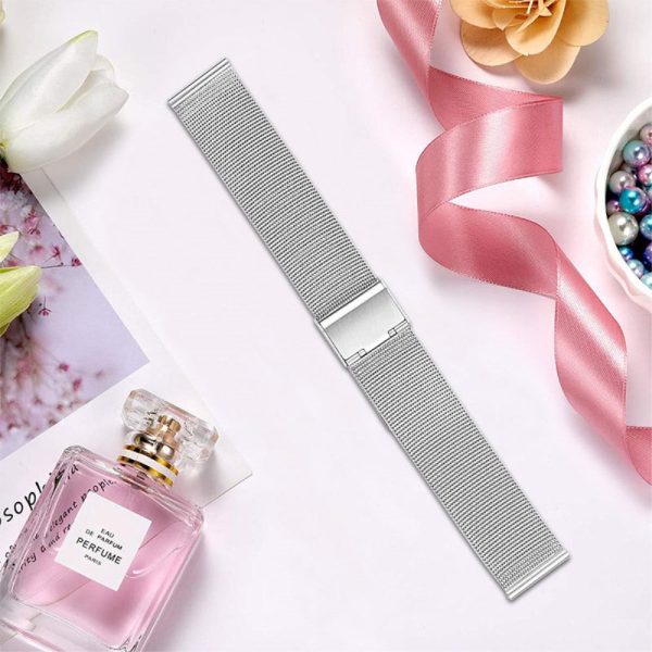 20mm milanese stainless steel watch strap for Samsung Galaxy Watch 4 - Silver on Sale