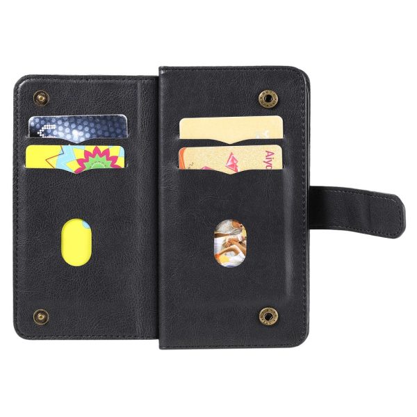 10-slot Samsung Galaxy S24 FE wallet case - Black For Sale