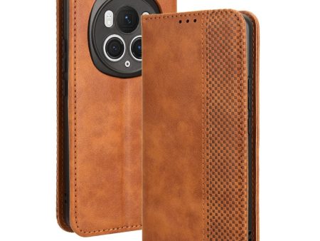 Bofink Vintage Honor Magic 6 Pro leather case - Brown For Sale