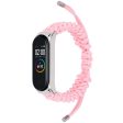 Xiaomi Mi Smart Band 6   5 nylon braid watch strap - Pink Sale