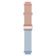 18mm Universal Smartwatch Strap Magnetic Buckle Design Woven Band - Pink+Blue   Rose Gold Buckle on Sale