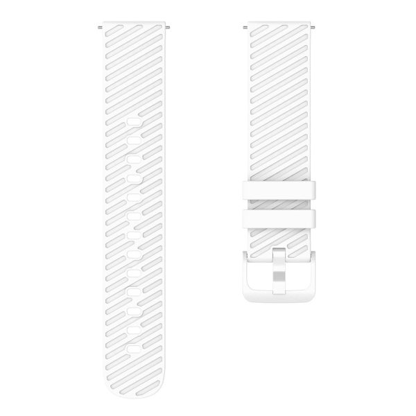 18mm Universal texture pattern silicone strap - White Online Sale