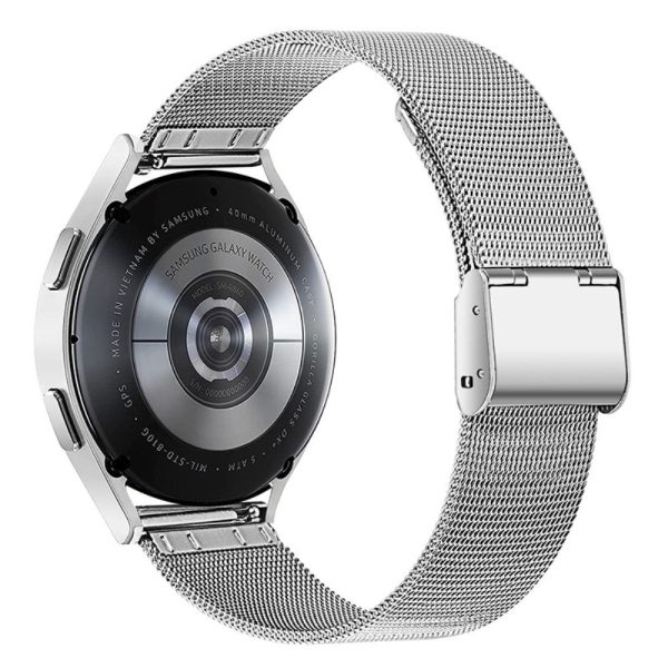 20mm milanese stainless steel watch strap for Samsung Galaxy Watch 4 - Silver on Sale