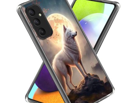 Deco Samsung Galaxy A35 phone cover - Moonlight Wolf Fashion