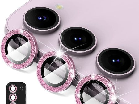 HAT PRINCE Samsung Galaxy S23   S23 Plus rhinestone tempered glass lens protector - Pink For Discount