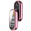 Xiaomi Smart Band 8   Mi Band 9   9 NFC Electroplating Full Protection Cover Flexible Watch Frame Case - Pink Fashion