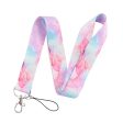 Universal chemistry pattern phone lanyard - Pink and Blue Marble on Sale