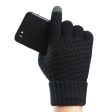 Y0042 Touchscreen Thermal Knit Gloves for Men Women - White Cheap