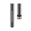 22mm Twill tone watch band for Samsung, Amazfit and Huawei watch - Black   White Fashion