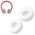 1 Pair Beats Solo 2   3 silicone ear pad cushion - White For Cheap