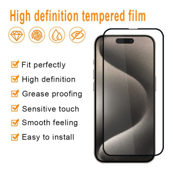 0.3mm tempered glass iPhone 16 Pro screen protector Online now