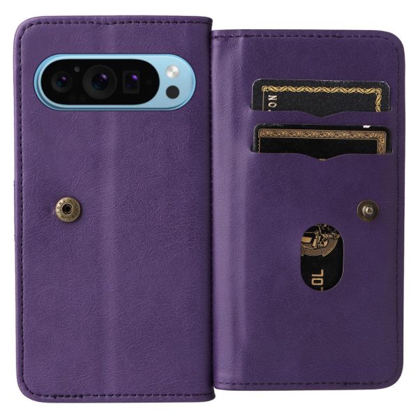 10-slot Google Pixel 9   Google Pixel 9 Pro wallet case - Purple Online