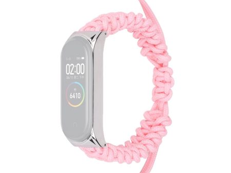 Xiaomi Mi Smart Band 6   5 nylon braid watch strap - Pink Sale