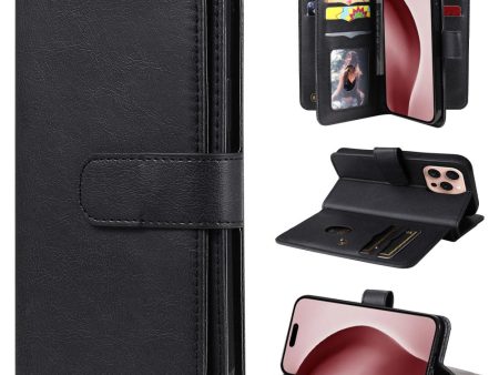 10-slot iPhone 16 Pro wallet case - Black on Sale