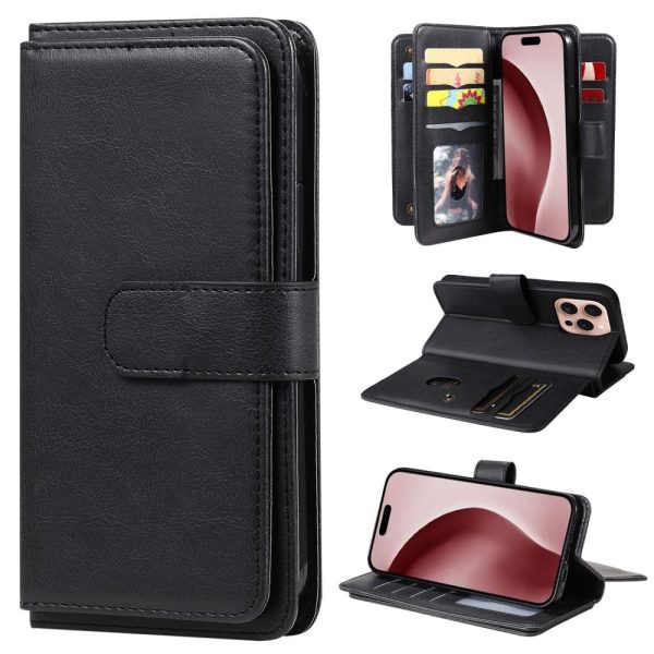 10-slot iPhone 16 Pro wallet case - Black on Sale