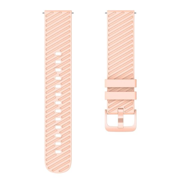 18mm Universal texture pattern silicone strap - Pink Online