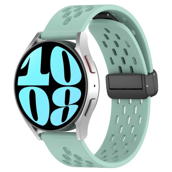 20mm silicone strap for Samsung Galaxy Watch 6   5   4 - Teal Green on Sale