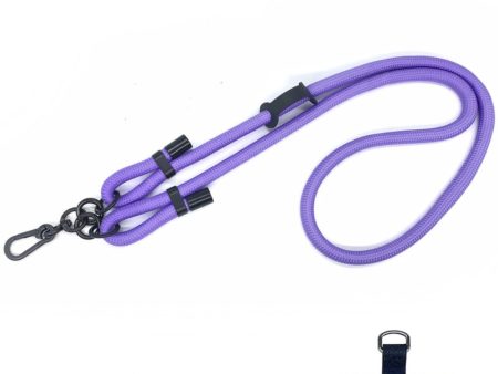 Adjustable Polyester Neck Shoulder Lanyard Phone Strap - Purple on Sale