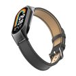 Xiaomi Smart Band 8 microfiber leather strap with metal cover - Black For Cheap