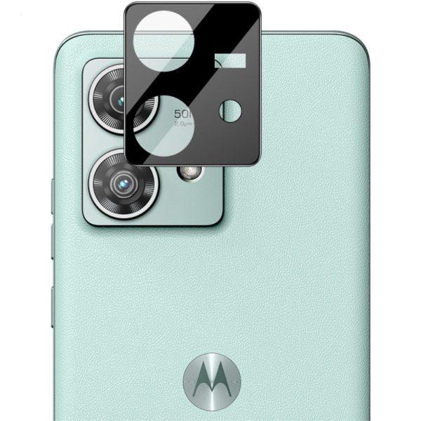 IMAK Motorola Edge 40 Neo glass camera protector with acrylic lens cap - Black Edition Cheap