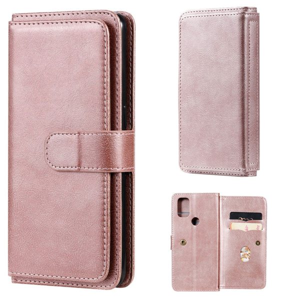 10-slot wallet case for OnePlus Nord N10 5G - Rose Gold Cheap