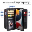 10-slot wallet case for iPhone 15 Plus - Black Online now