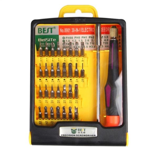 BEST Universal BST-8901 30-in-1 Multipurpose CR-V Screwdriver Repair Set Discount