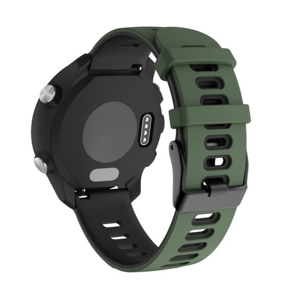 20mm Universal dual-color silicone watch strap - Army Green   Black Online