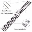 20mm Universal shiny stainless steel watch band - Silver Online Hot Sale