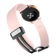 20mm Universal Silicone strap with folding black buckle - Pink Discount