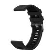 20mm Universal dual color silicone watch strap - Black   Coal Black For Discount