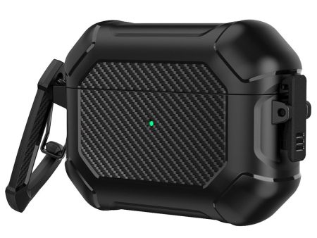 AirPods Pro carbon fiber style case - Black on Sale