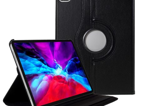 Black Litchi Skin 360-degree Rotating Stand Cover with Elastic Band for iPad Air (2020 2022) and iPad Pro 11-inch (2018 2020 2021 2022) Discount