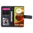 10-slot Motorola Moto G85 wallet case - Black Hot on Sale