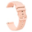 18mm Universal texture pattern silicone strap - Pink Online