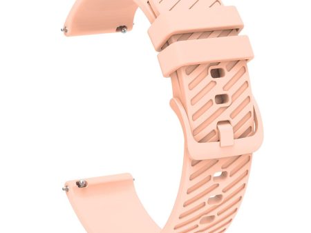 18mm Universal texture pattern silicone strap - Pink Online