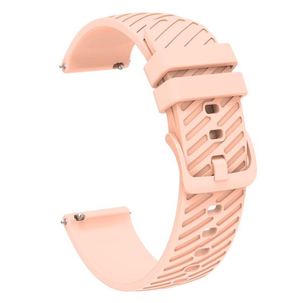 18mm Universal texture pattern silicone strap - Pink Online