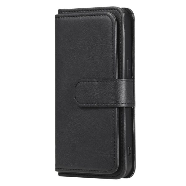 10-slot wallet case for iPhone 13 - Black Sale