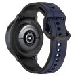 20mm Universal dual color silicone strap - Midnight Blue   Black Online Sale