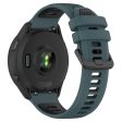 20mm Universal dual color silicone strap - Olive Green   Black Online now