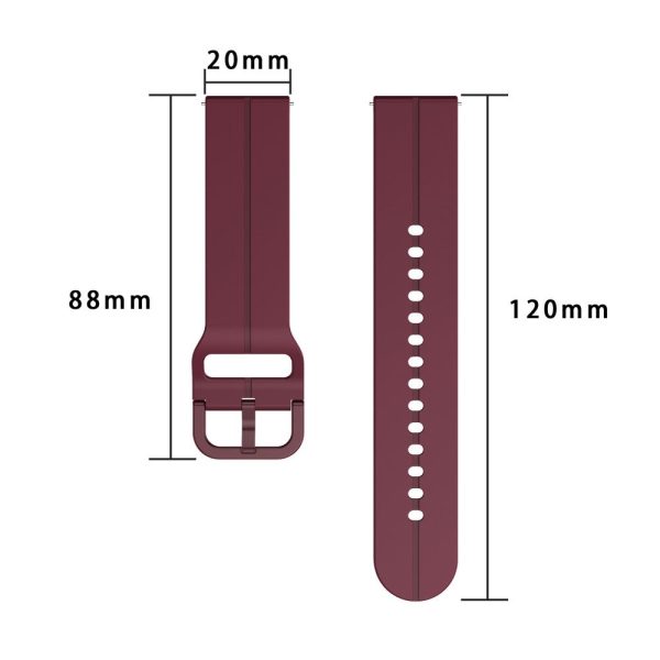 20mm Universal silicone strap - Purple For Sale