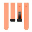 20mm Universal Silicone strap with folding black buckle - Orange Online Sale