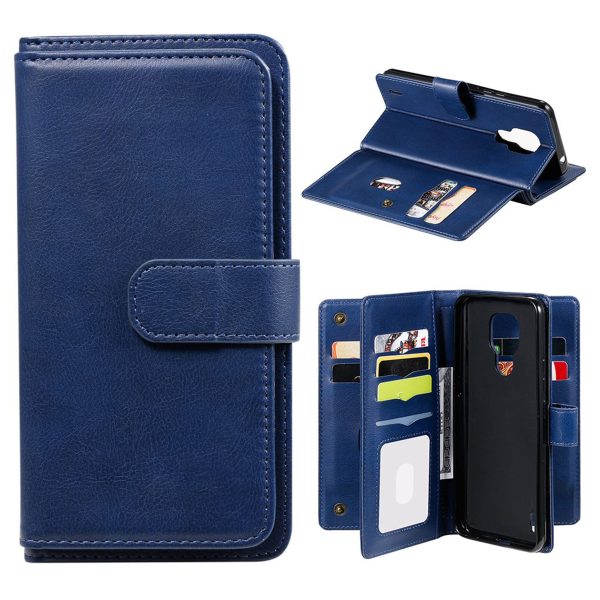 10-slot wallet case for Motorola Moto E7 - Blue Sale