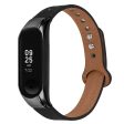 Xiaomi Smart Band 8 Genuine leather strap with black cover - Black Hot on Sale