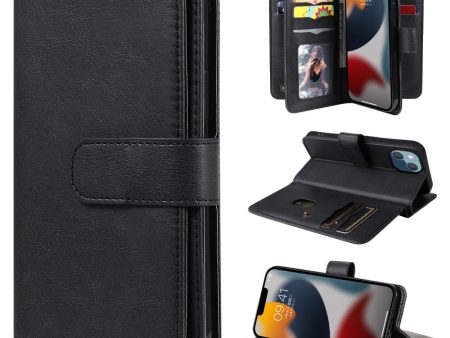 10-slot wallet case for iPhone 15 Plus - Black Online now