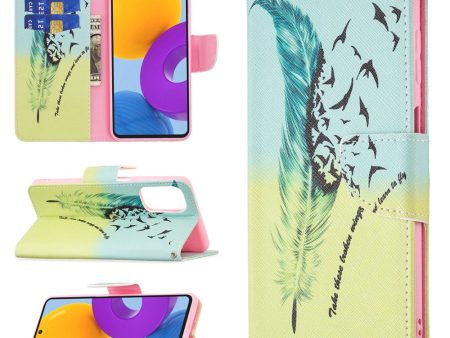 Wonderland Samsung Galaxy M52 5G flip case - Feather and Birds Supply