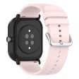 20mm Amazfit GTS 3 silicone watch strap - Pink For Sale